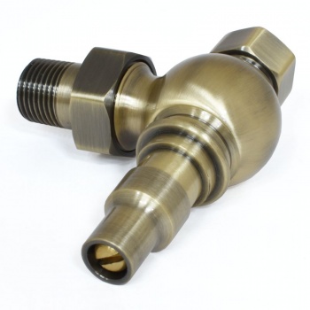 Amberley TRV Cast Iron Radiator Valve - Antique Brass